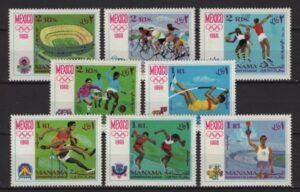 Manama (1968) Mi. 77/84 / Mexico Olympic Games