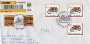 Austria (2011) Envelope / Motorbikes