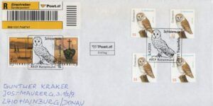 Austria (2009) Envelope / Owls