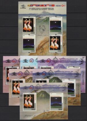 Indonesia (2003) Mi. Bl. 186/191 / Philately Exhibition
