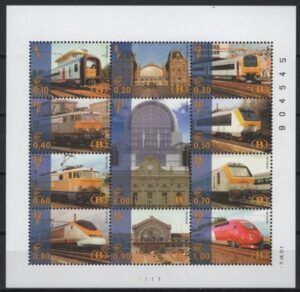Belgium (2001) Yv. CP. 481/91 / Colis Postaux