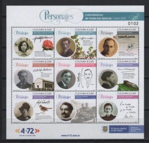 Colombia (2022) MS / Famous People