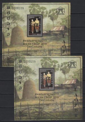 Laos (2019) Mi. Bl. 268A/68B / Costume