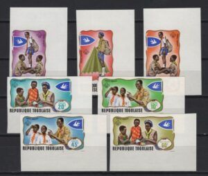 Togo (1968) Mi. 672/78 - Imperforated / Scouting