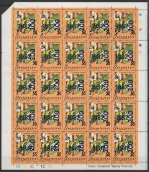Guyana (1982) Mi. 869 - Sheet / GAC Inaugurating Flight