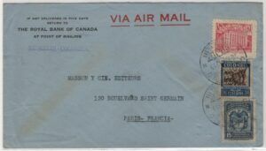Colombia (1939) Cover / The Royal Bank of Canada - Medellin