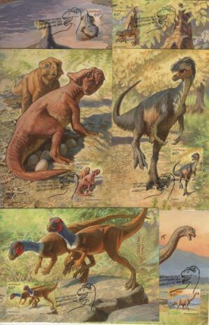 Australia (2013) 6 Maxicards / Dinosaurs