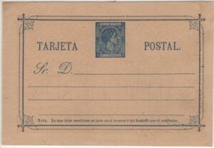 C* (1878) Card / Tarjeta Postal