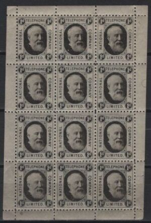 UK (1884) Sheet / National Telephone Company