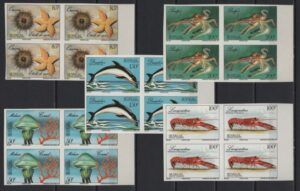 Senegal (1987) Yv. 685/89 - B4 Imperforated / Marine Fauna