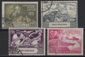 Seychelles (1949) Mi. 150/53 (O) / UPU Joint Issue