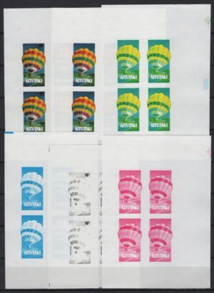 Aitutaki (1983) Mi. 472 MS Color Proofs / Balloon