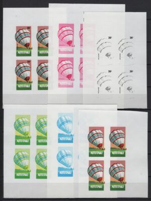 Aitutaki (1983) Mi. 473 MS Color Proofs / Balloon