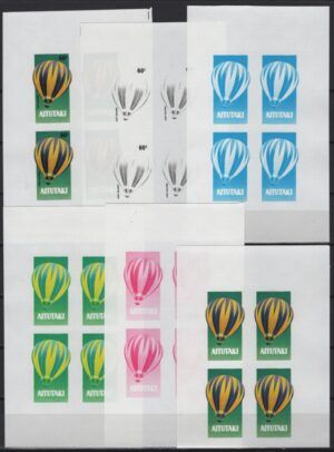 Aitutaki (1983) Mi. 475 MS Color Proofs / Balloon
