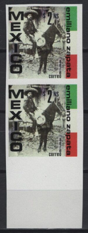 Mexico (----) Imperforated B4 / Emiliano Zapata