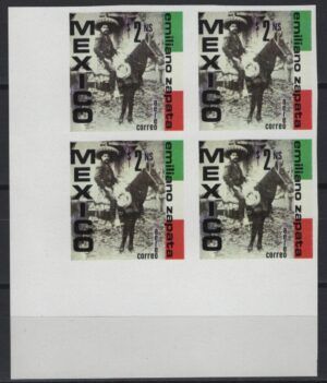 Mexico (----) Imperforated Pair / Emiliano Zapata