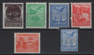 Yugoslavia (1934) Yv. Av. 1/6 / Airmail