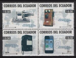 Ecuador (2011) Yv. 2291/94 / Telephone