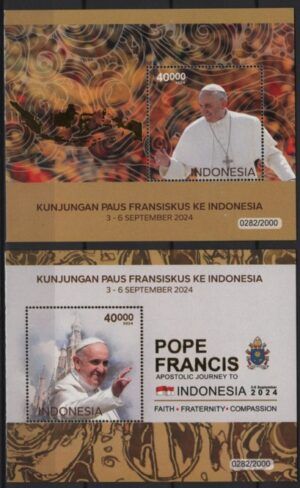 Indonesia (2024) 2 Blocks / Pope Francis