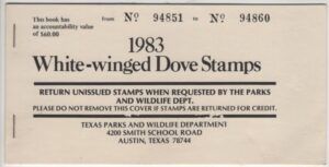 USA (1983) Booklet / Texas White-Winged Dove Stamps