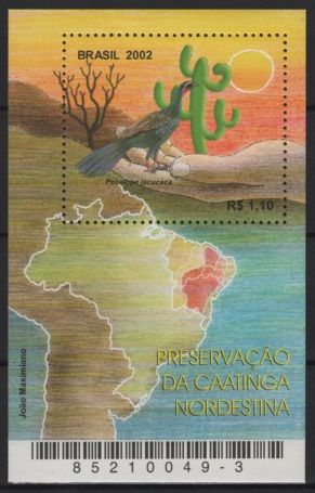 Brazil (2002) Mi. Bl. 119 / Caatinga Nordestina