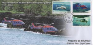 Mauritius (2024) FDC / Police Helicopter Squadron