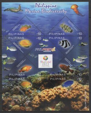Philippines (2013) MS / Marine Fauna - Thailand Exhibition