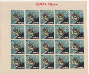 Ajman (1966) Mi. 101 - Proof Sheet / Space