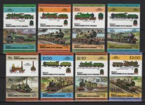 St. Vincent - Grnds. - Bequia (1984) Mi. 50/65 / Trains