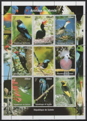 Guinea (1998) Yv. 1473/81 / Birds