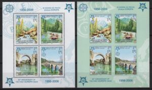 Bosnia & Herzegovina (2005) Mi. Bl. 13A/13B / 50 Aniv. Europa CEPT