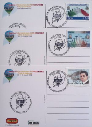 Italy (2008) 3 Cards / Balloons