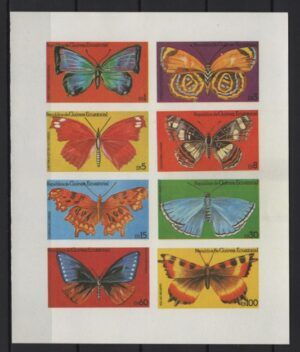 Eq. Guinea (1976) Mi. 964/71 - Imperforated / Butterflies