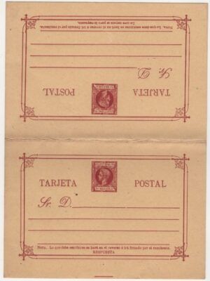 Philippines (1898) Ed. EP. 16 / Tarjeta Postal
