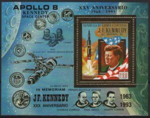Eq. Guinea (1993) Block - Overprinted / JFK in Memoriam