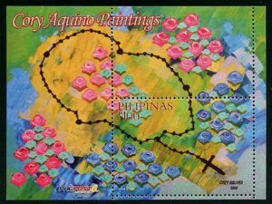 Philippines (2014) Block / Cory Aquino Paintings