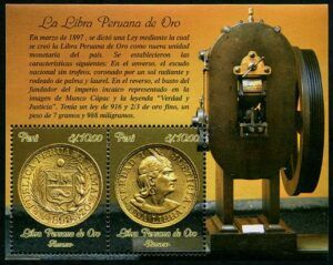 Peru (2014) Block / Old Gold Coins