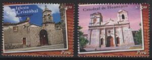 Peru (2005) Yv. 1477/78 / Churches