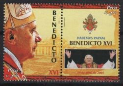 Peru (2006) Yv. 1514/15 / Benedict XVI