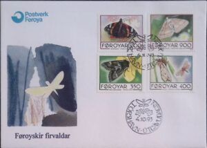 Faroe (1993) FDC / Butterflies