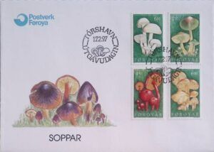 Faroe (1997) FDC / Mushrooms