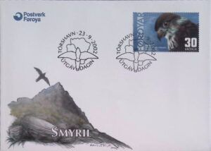 Faroe (2002) FDC / Bird of Prey