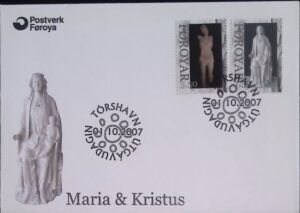 Faroe (2007) FDC / Religious Sculpture