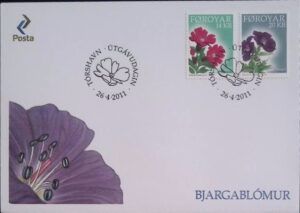 Faroe (2011) FDC / Flowers