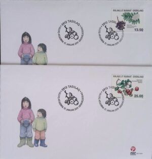 Greenland (2011) FDC (2) / Fruits & Flowers