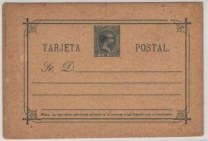 Philippines (1896) Ed. EP. 9 / Tarjeta Postal