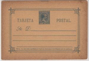 Philippines (1896) Ed. EP. 10 / Tarjeta Postal