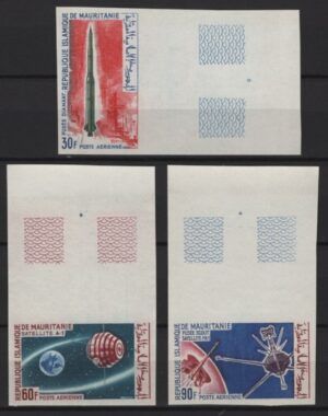 Senegal (1966) Mi. 266/68 - Imperforated / Satellites
