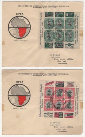 South Africa (1936) Yv. Bf. 1/2 - On Piece (O) / JIPEX