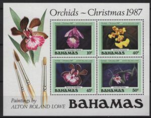 Bahamas (1987) Mi. Bl. 52 / Flowers
